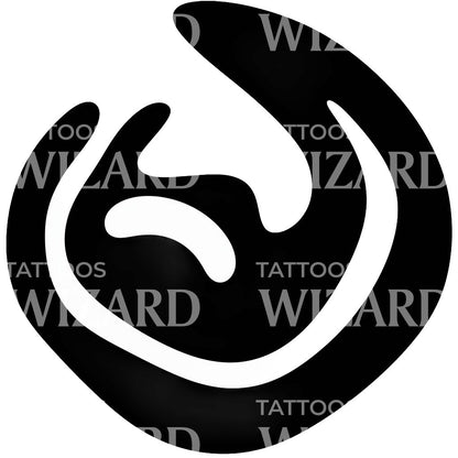 Groovy Shape Abstract Tattoo Design