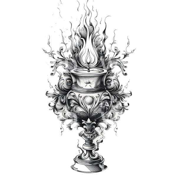 Goblet of Fire Harry Potter Tattoo Design – Tattoos Wizard Designs