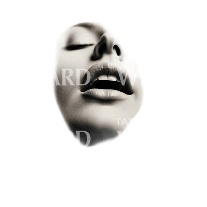 Beautiful Woman Portrait Blurry Tattoo Design