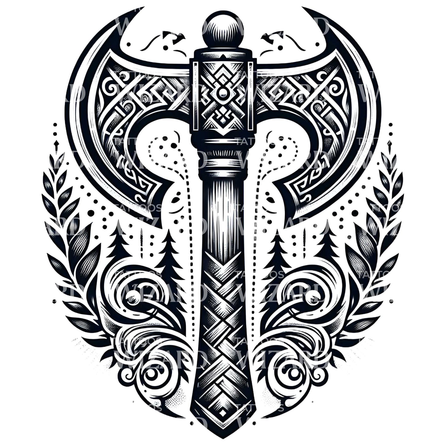 Symbole de la conception de tatouage des Vikings