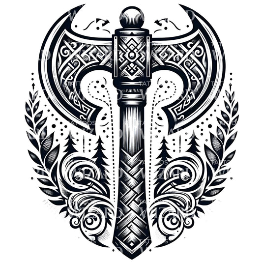 Symbole de la conception de tatouage des Vikings