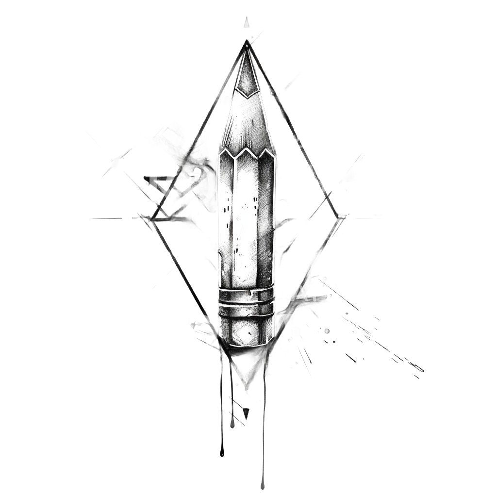 Sketch Pencil Tattoo Design Tattoos Wizard Designs