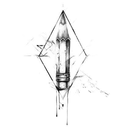 Sketch Pencil Tattoo Design