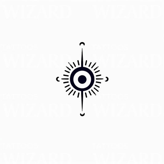 Simple Glyph Eye Tattoo Design