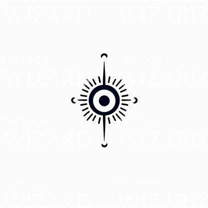 Simple Glyph Eye Tattoo Design