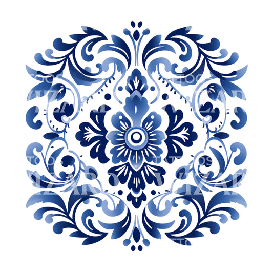 Traditional Pattern Ornamental Tattoo Design