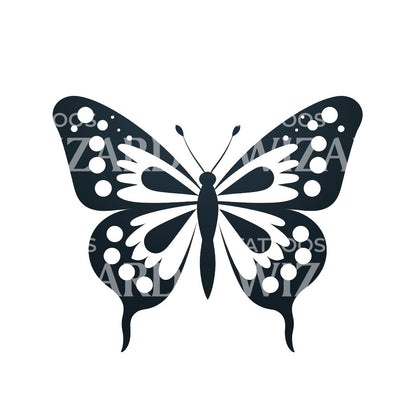 Cute Minimalist Butterfly Tattoo Design