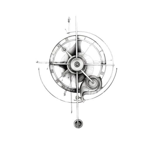 Clockwork Abstract Tattoo Design