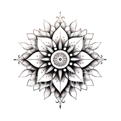 Ornamental Mandala Tattoo Design