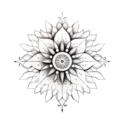 Ornamentales Mandala Tattoo-Design