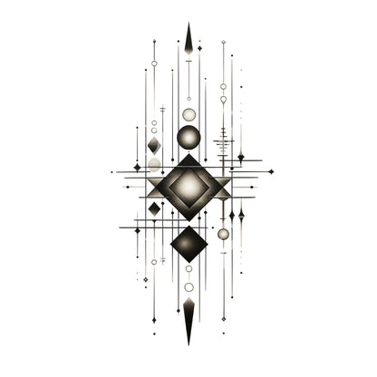 Geometric Minimalist Tattoo Design