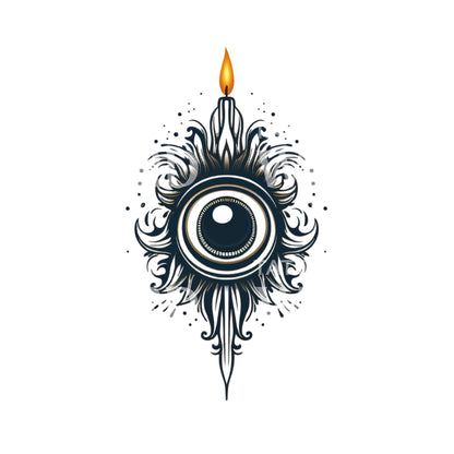 Old School Round Eye with a Cande Tattoo Design