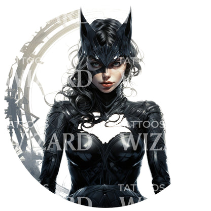 Catwoman Marvel Inspired Tattoo Design