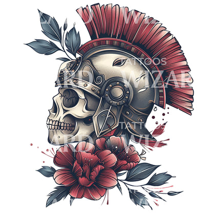 Roman Fallen Soldier Tattoo Design