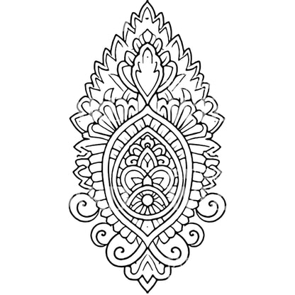 Outline Enlightenment Symbol Tattoo Design