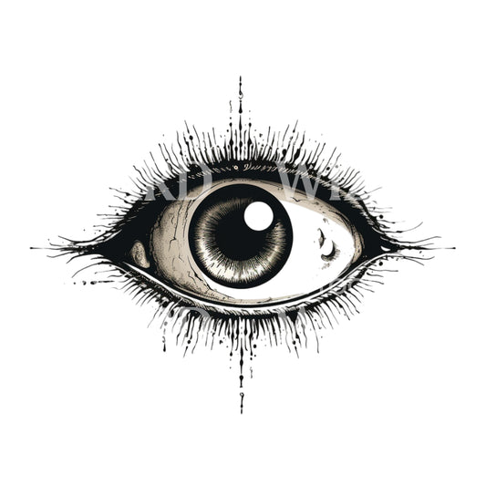Eye Sketch Tattoo Design