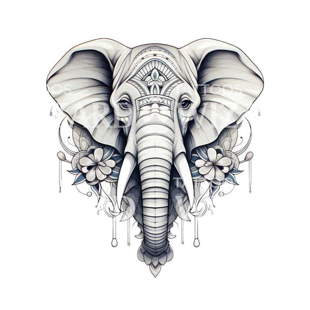 Exploring the Artistry: Elephant Tattoo by Mukesh Waghela -