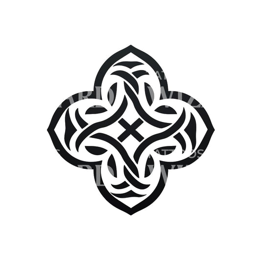 Black Celtic Symbol Tattoo Design
