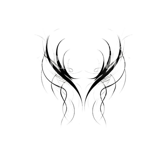 Von Black Swann inspiriertes Gothic-Tattoo-Design