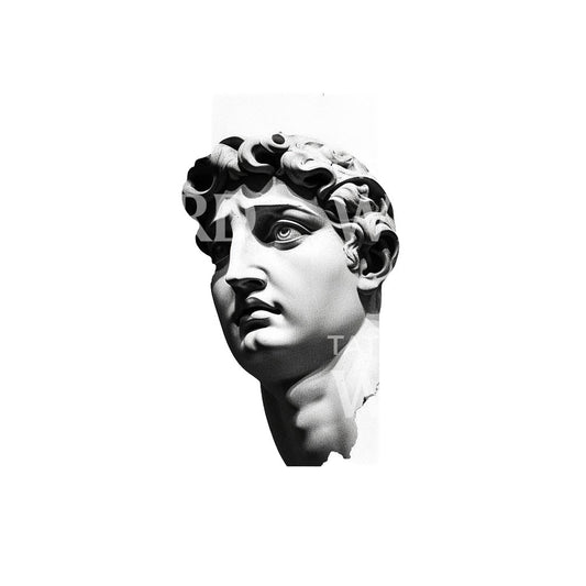 Collage mit griechischer Statue Tattoo-Design