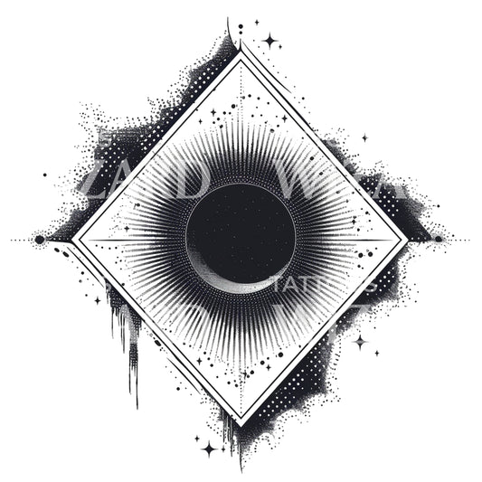 Aries Eclipse Tattoo Design
