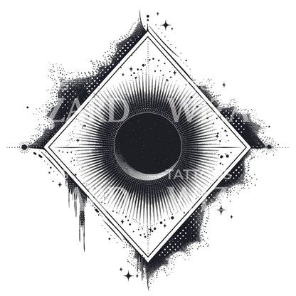 Aries Eclipse Tattoo Design