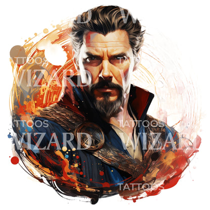 Doctor Strange Inspired Swirl Tattoo Design