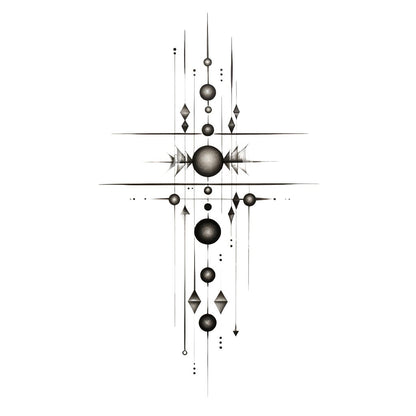 Geometric Minimalist Tattoo Design