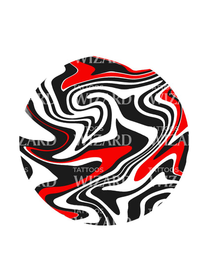 Realms of Resonance Abstract Tattoo Design