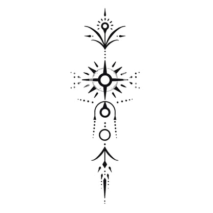 Handpoke Abundance Symbol Earth Tattoo Design