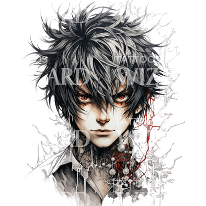 Anime Death Note Inspired Tattoo Design
