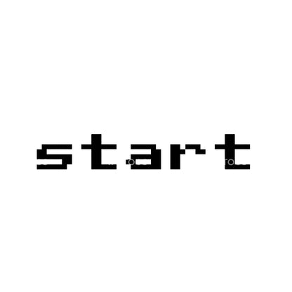 Start Video Games Lettering Tattoo Design