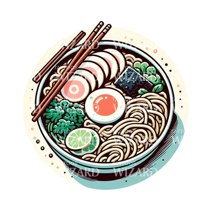 Bowl Of Happiness Tattoo Design