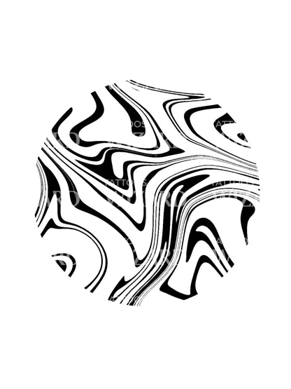Realms of Resonance Abstract Tattoo Design
