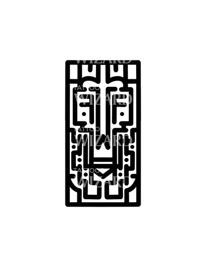 Structures and Systems Abstract Tattoo Design