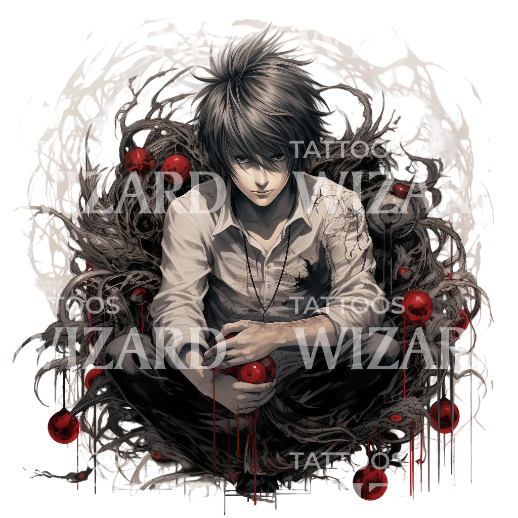 Anime Death Note Inspired Tattoo Design – Tattoos Wizard Designs