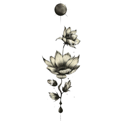 Spring Equinox Dark Academia Tattoo Design