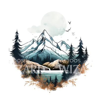 Neo Traditional Mountain Landscape Design