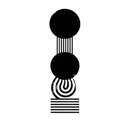 Abstract Geometric Composition Tattoo Design