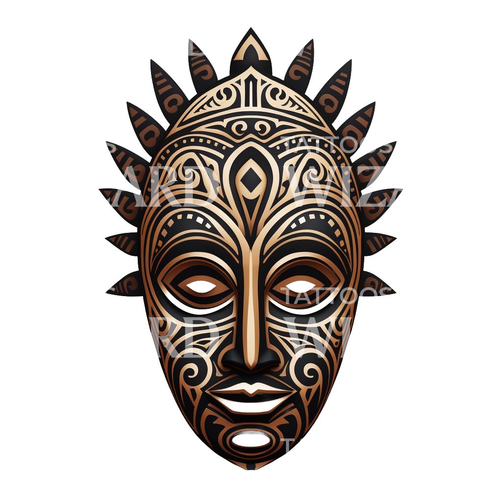 African Masks Tattoos African masks tattoos