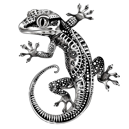 Traditional Gecko Tattoo Design