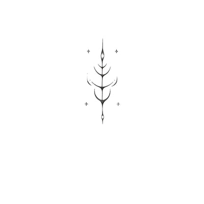 Sagittarius Glyph Zodiac Constellation Tattoo Design