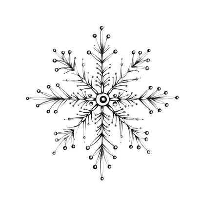 Graceful Snowflake Tattoo Design