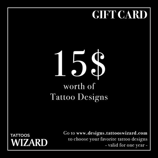 Tattoo Design Gift Card - 15$