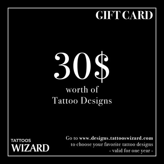 Tattoo Design Gift Card - 30$
