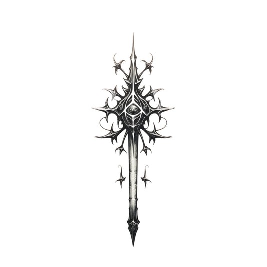 Fantasy Sword Tattoo Design