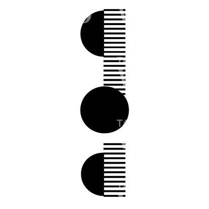 Circles and Lines Abstract Tattoo Design