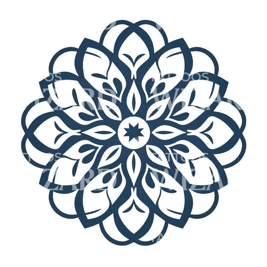 Simplified Mandala Tattoo Design
