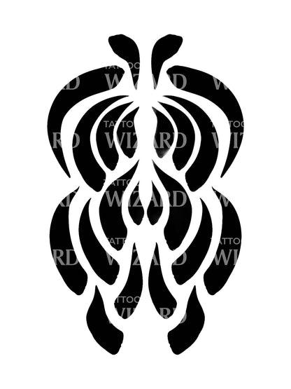 Black Talisman Abstract Tattoo Design