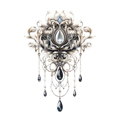 Ornamental Vintage Jewelry Tattoo Design